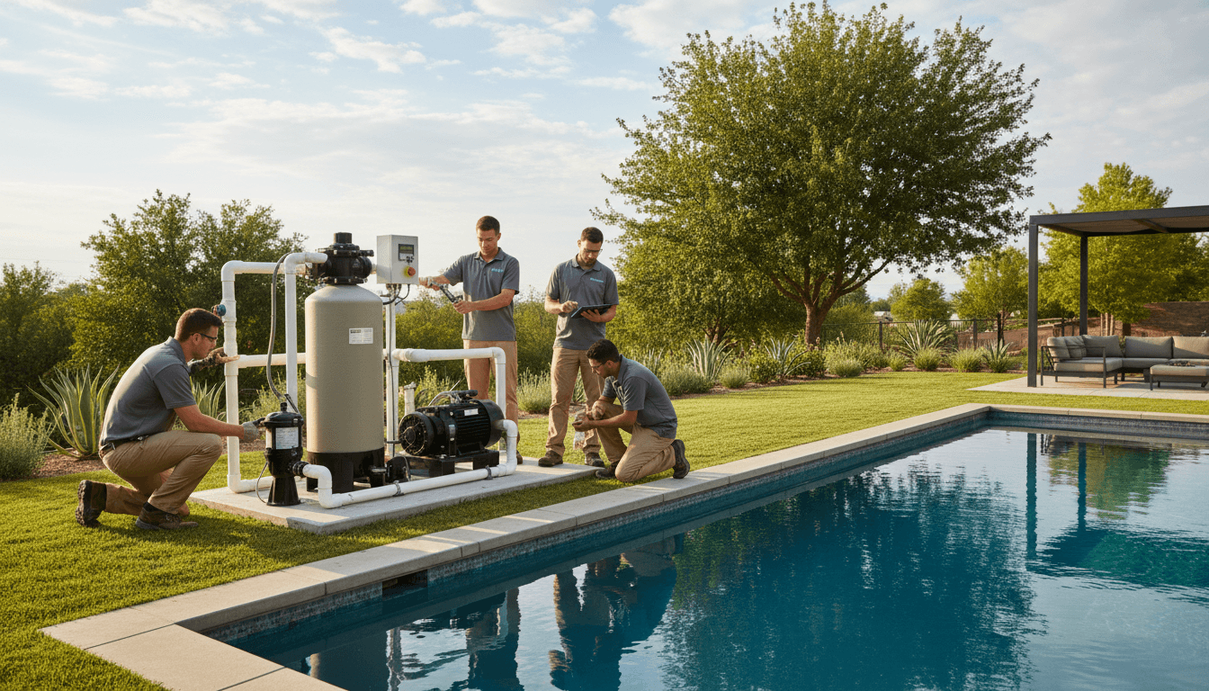 New pool pump and filter system installed and running